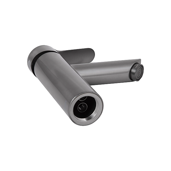 Смеситель для раковины Brinex Pure 001F низкий  Graphite BRIPUR001FGRP - Фото - 3