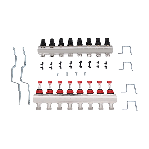 Колектор з витратомірами Thermo Alliance Forte 1" 8 виходів SF001W8 - Фото - 10
