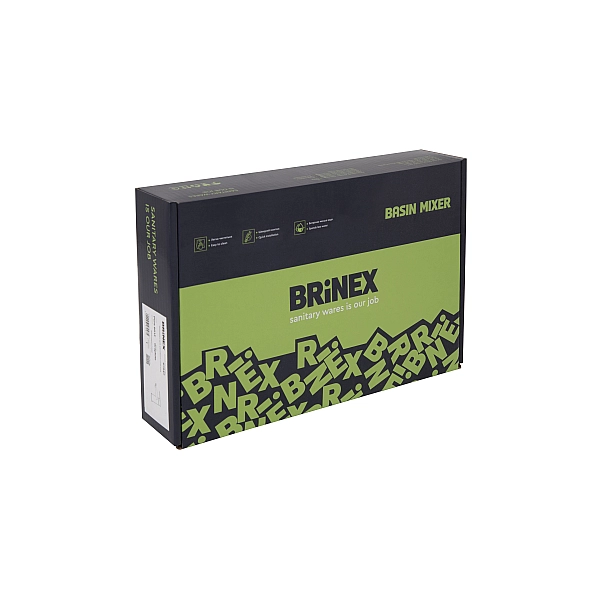 Змішувач для раковини Brinex Pure 001F низький  Nickel BRIPUR001FNKL - Фото - 5