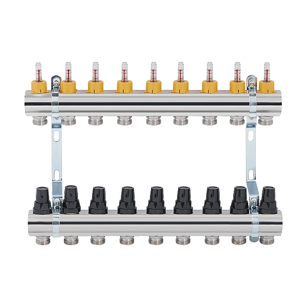 Колектор з витратомірами Thermo Alliance Forte 1" 9 виходів SF001W9 - Фото - 3
