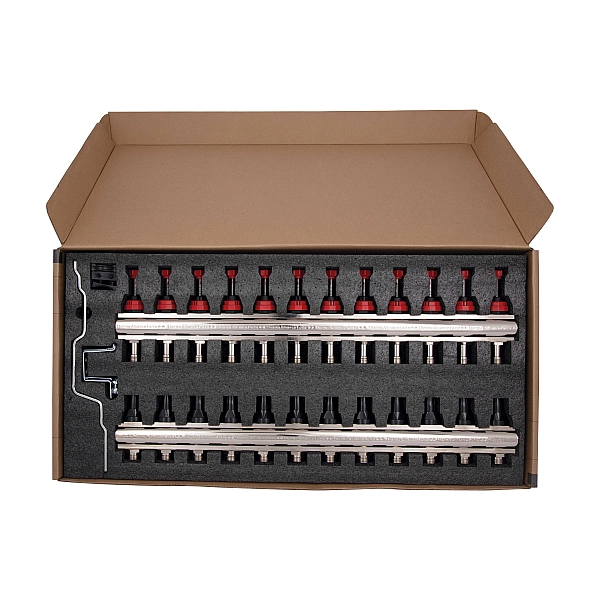 Колектор з витратомірами Thermo Alliance Forte 1" 12 виходів SF001W12 - Фото - 8