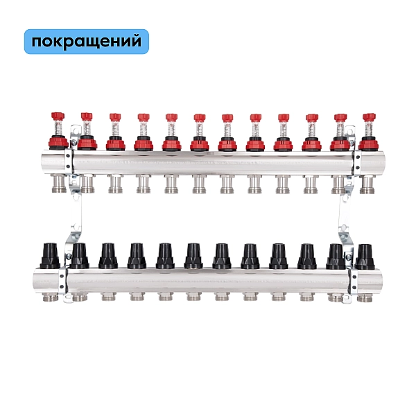 Колектор з витратомірами Thermo Alliance Forte 1" 12 виходів SF001W12