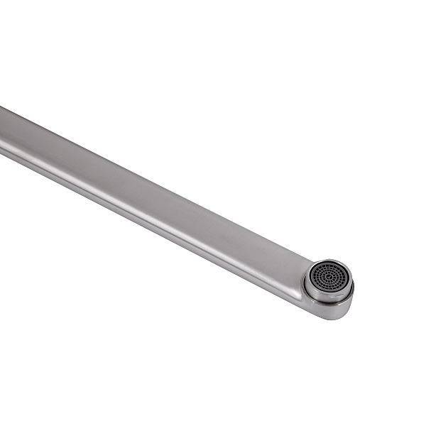 Смеситель для ванны Brinex Pure 005 с длинным поворотным изливом (с душевым гарнитуром) Nickel BRIPUR005NKL - Фото - 5