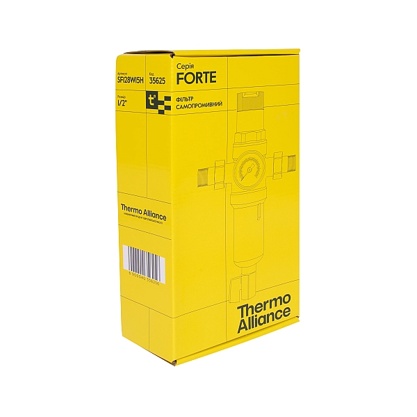 Фільтр самопромивний Thermo Alliance Forte 1/2 "з редуктором для горячої води SF128W15H - Фото - 8