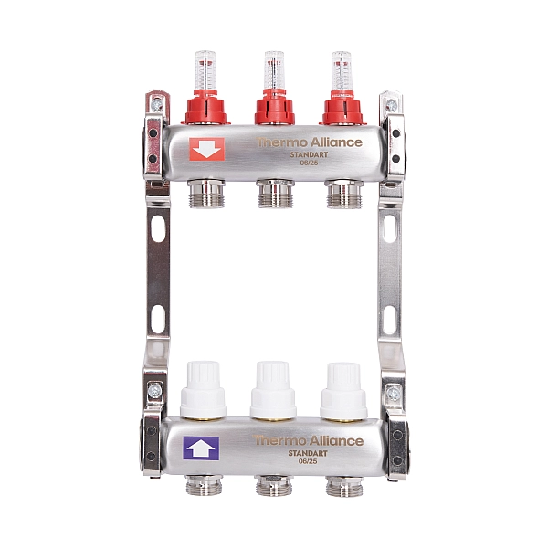 Колектор з витратомірами Thermo Alliance Standart 1" 3 виходи SD0043