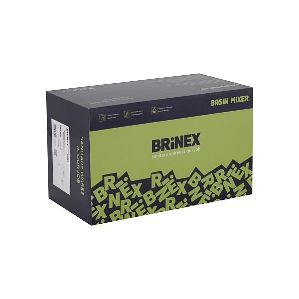 Змішувач для ванни Brinex Pure 006 з поворотним виливом (з душовим гарнітуром) Nickel BRIPUR006NKL - Фото - 7
