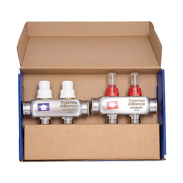 Колектор з витратомірами Thermo Alliance Standart 1" 2 виходи SD0042 - Фото - 7