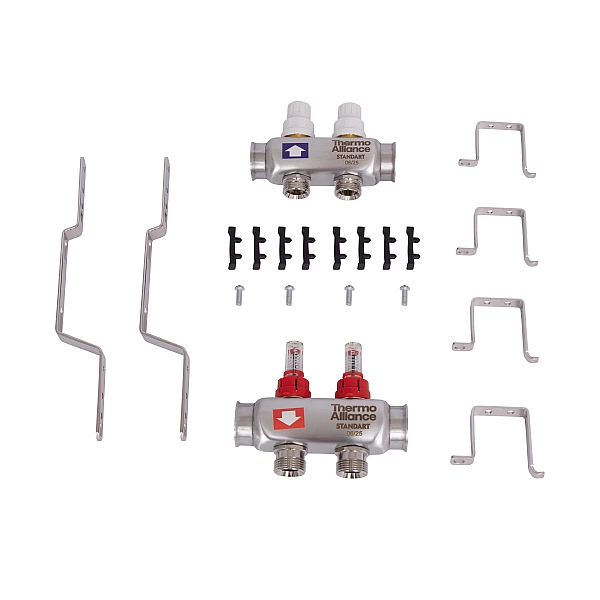 Колектор з витратомірами Thermo Alliance Standart 1" 2 виходи SD0042 - Фото - 8
