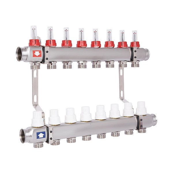 Колектор з витратомірами Thermo Alliance Standart 1" 8 виходів SD0048 - Фото - 3