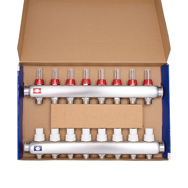 Колектор з витратомірами Thermo Alliance Standart 1" 8 виходів SD0048 - Фото - 7