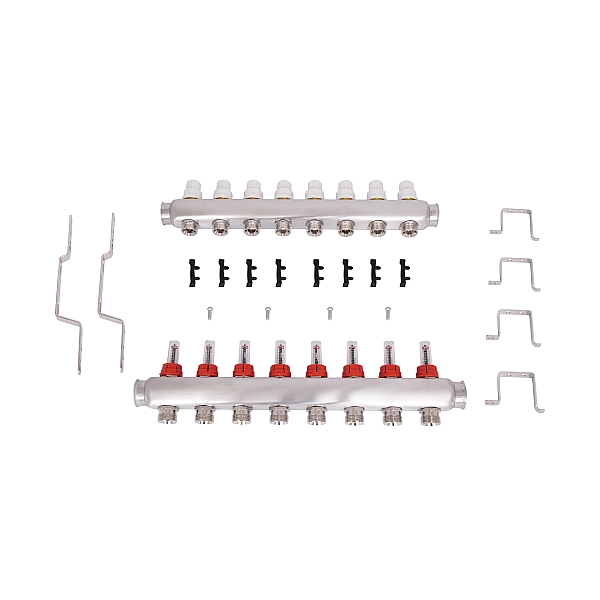 Колектор з витратомірами Thermo Alliance Standart 1" 8 виходів SD0048 - Фото - 8