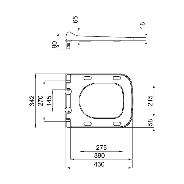 Сидіння для унітаза Qtap (Tern) з мікроліфтом Slim QT99HY2238W - Фото - 2