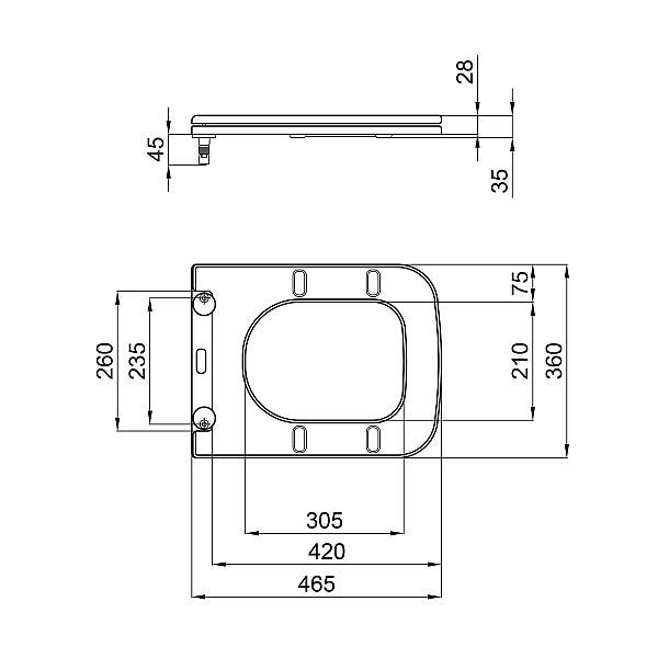 Сидіння для унітаза Qtap (Tern) з мікроліфтом Slim QT99HXU10W - Фото - 2