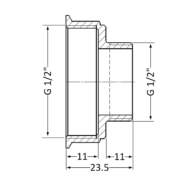 Перехідник Thermo Alliance Standart 1/2"х1/2" ВЗ SD4091515 - Фото - 2