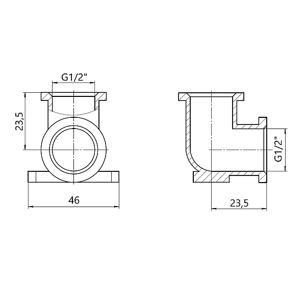 Кут Thermo Alliance Standart 1/2" ВР SD41815N - Фото - 2
