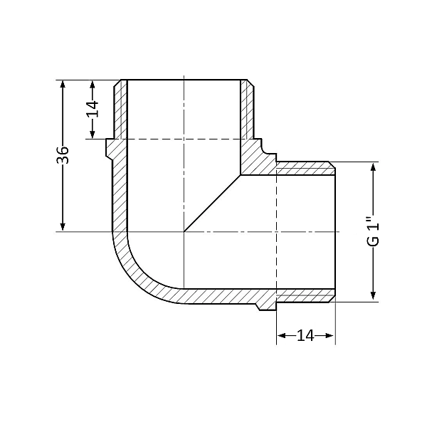Кутик Thermo Alliance Standart 1" ЗР SD41925 - Фото - 2