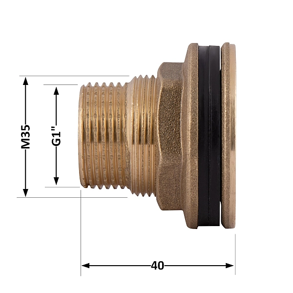 Врізка Thermo Alliance Standart 1" в бак SD40025 - Фото - 2
