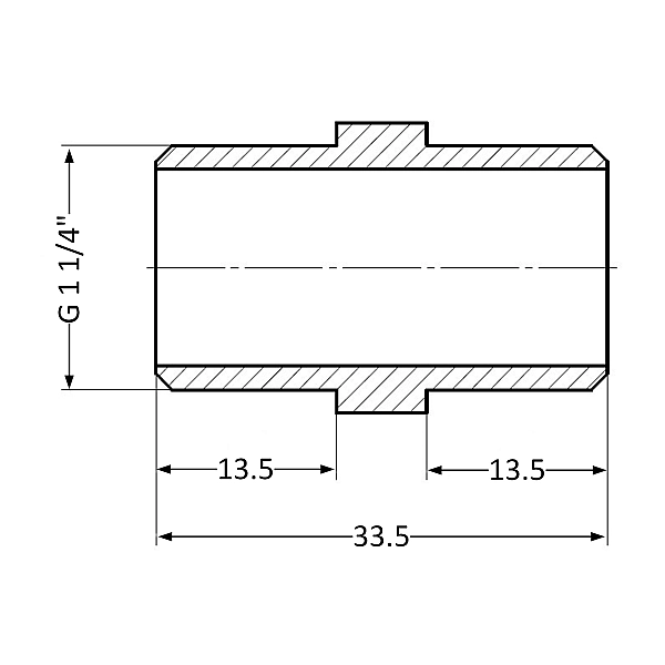 Ніпель Thermo Alliance Standart 1 1/4" ЗР SD4073232 - Фото - 2
