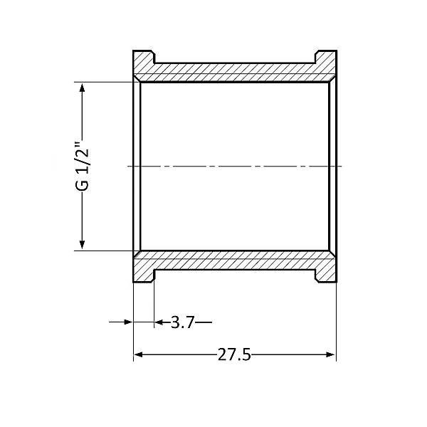 Муфта Thermo Alliance Standart 1/2" ВР SD40415 - Фото - 2