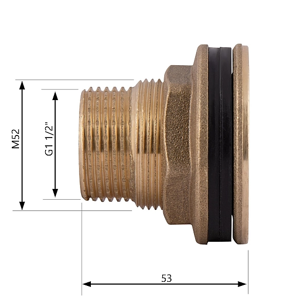 Врізка Thermo Alliance Standart 1 1/2" в бак SD40040 - Фото - 2