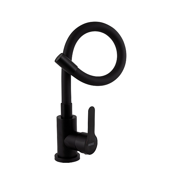 Змішувач для кухні Brinex Pure 015F3 з гнучким виливом   Black Matt BRIPUR015F3BLM - Фото - 3