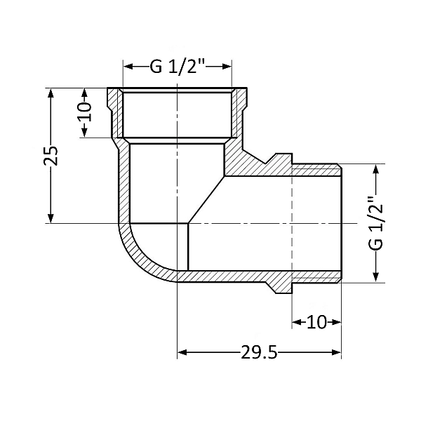 Кут Thermo Alliance Standart 1/2" ВЗ SD42015 - Фото - 2