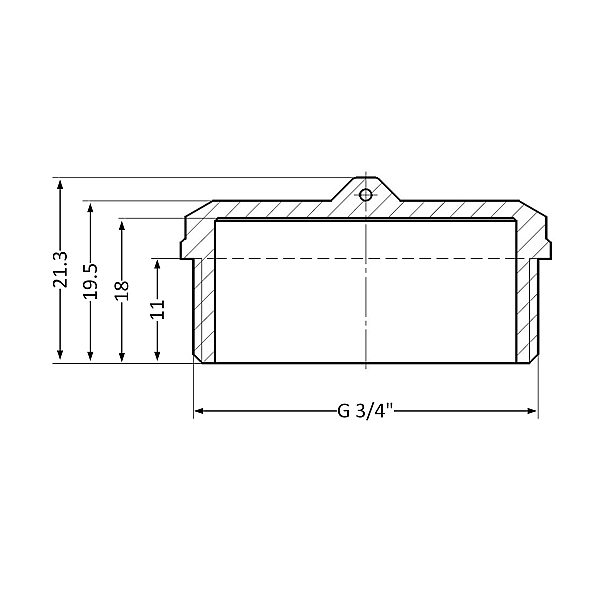 Заглушка Thermo Alliance Standart 3/4" ЗР SD40320 - Фото - 2