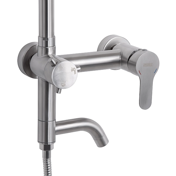 Душова система універсальна Brinex Pure 1030 на 3 споживача  Nickel BRIPUR1030NKL - Фото - 4