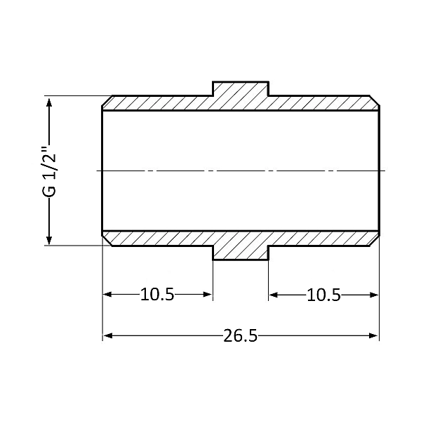 Ніпель Thermo Alliance Standart 1/2" ЗР SD4071515 - Фото - 2