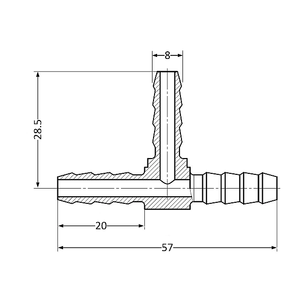 Трійник Thermo Alliance Standart 8 SD4178 - Фото - 2