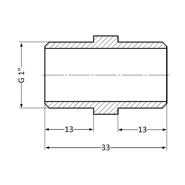 Ніпель Thermo Alliance Standart 1" ЗР SD4072525 - Фото - 2
