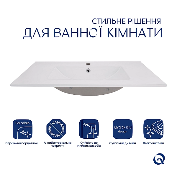 Раковина Qtap Albatross  820х460х180 White QT01113080CW1 - Фото - 3