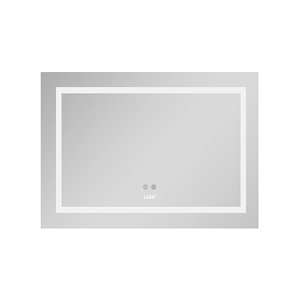 Зеркало Lidz Kubis 800х600 с LED-подсветкой Touch, с антизапотеванием, с диммером, рег. яркости LD78LF9047400 - Фото - 3