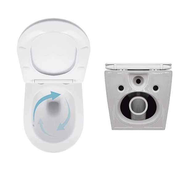 Акционный набор: Унитаз подвесной Jay Ultra Quiet QT07335177W 485х360х320 + Tern Ultra Quiet QT17332303ASW 490x365x325 - Фото - 5