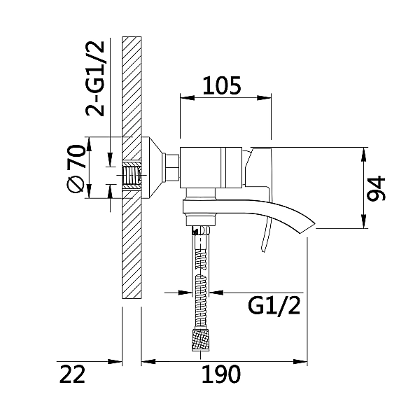 Змішувач для ванни Qtap Swan Cascada з поворотним виливом (з душовим гарнітуром) QTSWA260CRW45569 Chrome/White - Фото - 2