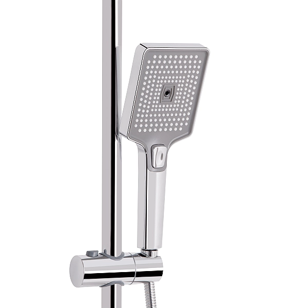 Душевая система универсальная Qtap Presto на три потребителя (с изливом) QTPRE111CRM45575 Chrome - Фото - 5