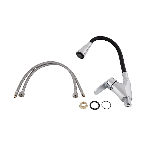 Смеситель для кухни Lidz Tani 007F3 с гибким изливом (k40) LDTAN007F3BCR37649 BCR - Фото - 5