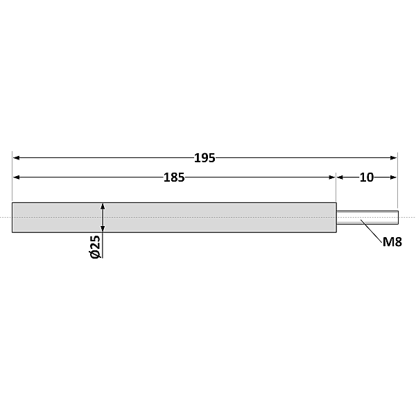 Магнієвий анод Aquahot 185х25, 5 мм 100 л - Фото - 2