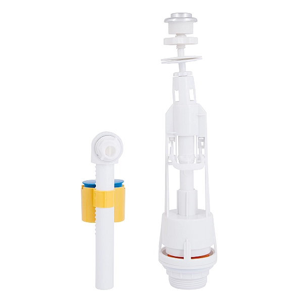 Зливний механізм для унітаза LT05 з клапаном бокової подачі 1/2, хром кнопка Lidz - Фото - 4