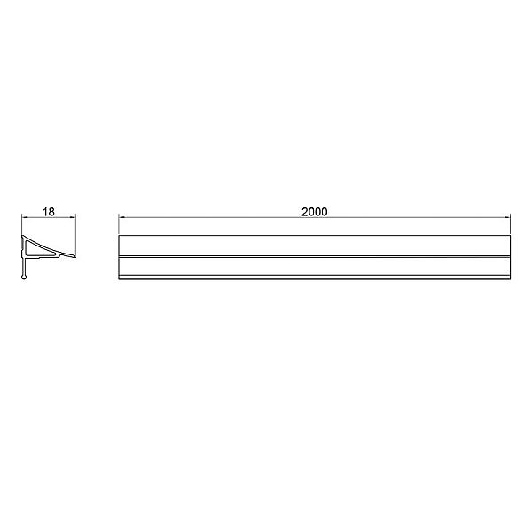 Набір декоративні планки для піддону та ванни (2x2м) + з'єднання + 2 ковпачки Qtap WCS032 - Фото - 2