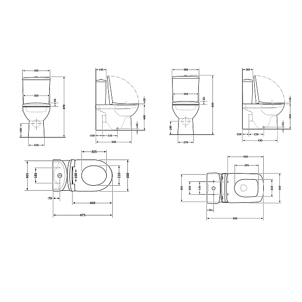 Акционный набор: Унитаз напольный Scorpio Ultra Quiet QT14222125AUQW + Унитаз напольный Kalao Rimless QT08221213A W - Фото - 2