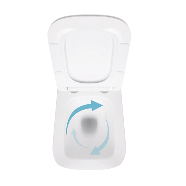 Унітаз підвісний Qtap Crow безобідковий з сідінням Soft-close QT05335170W - Фото - 6