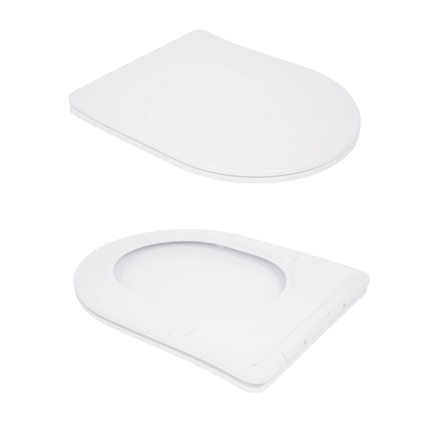 Унитаз подвесной Qtap Swan безободковый с сиденьем Soft-close QT16335180W - Фото - 7