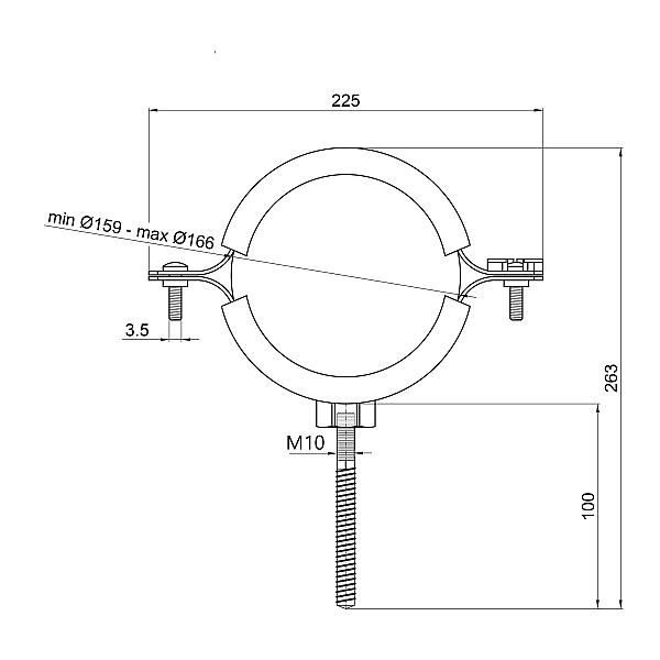 Хомут Thermo Alliance Forte 6" (D159-166 мм) SF100150 - Фото - 2