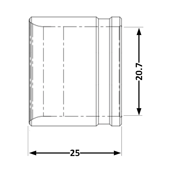 Гільза натяжна Icma №1031 d20х2,8 851031GW08 - Фото - 2