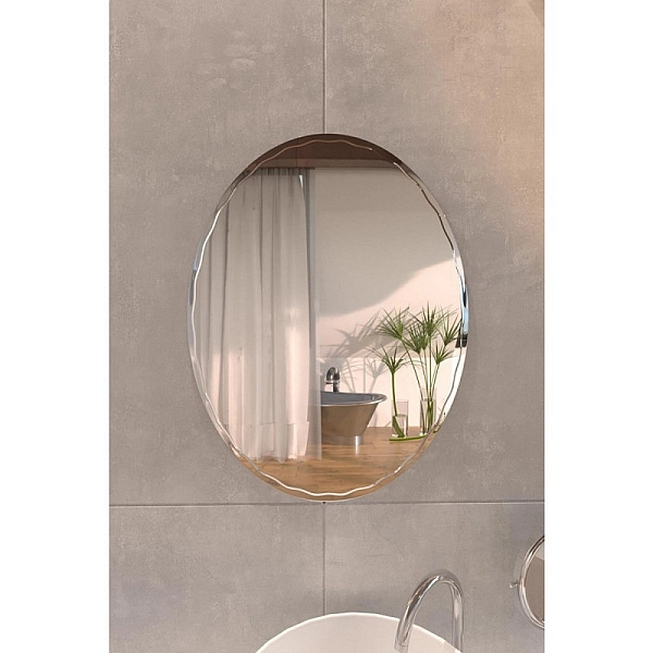 Дзеркало Lidz Latwa 140.07.11 425х575 настінне овальне з декором LD78LA4257 - Фото - 3