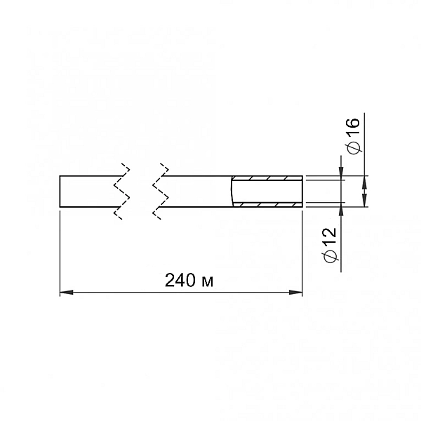 Труба для теплої підлоги Thermo Alliance зі зшитого поліетилену PEX-a EVOH 16x2.0 мм (240 м) TAS00316240 - Фото - 2