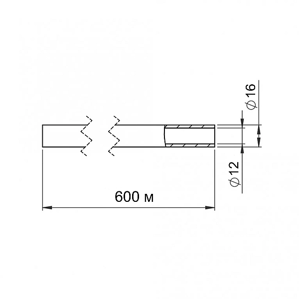 Труба для теплої підлоги Thermo Alliance зі зшитого поліетилену PEX-a EVOH 16x2.0 мм (600 м) TAS00316600 - Фото - 2