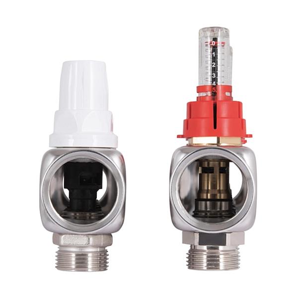 Колектор з витратомірами (нерж.) 1" х7 Icma № К073 - Фото - 6