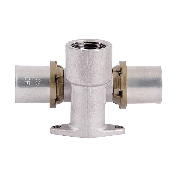 Прес-фітинг Icma трійник 1/2"вх20 настінний прохідний № 422 - Фото - 5